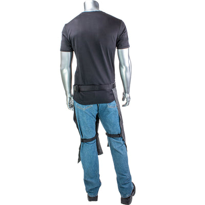 Kut Gard ATA PreventWear Blended Cut Resistant Chaps w/Adjustable Straps - Dark Gray - 1/EA - 390-PIP-CHAPS-1