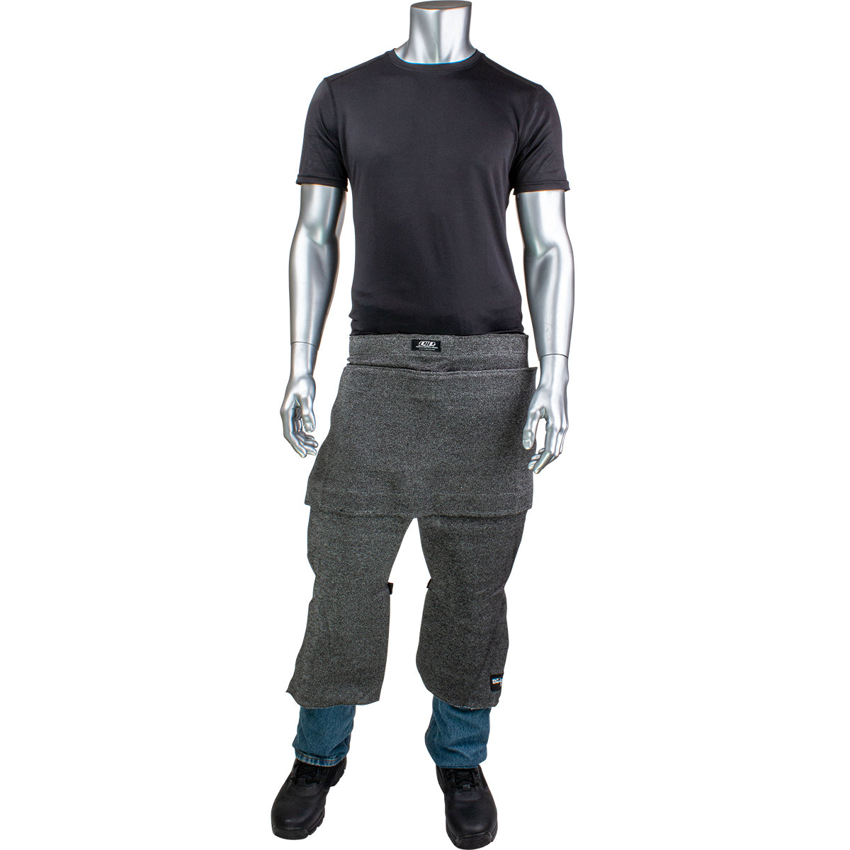Kut Gard ATA PreventWear Blended Cut Resistant Chaps w/Reinforcement & Adjustable Straps - Dark Gray - 1/EA - 390-PIP-CHAPS155-30