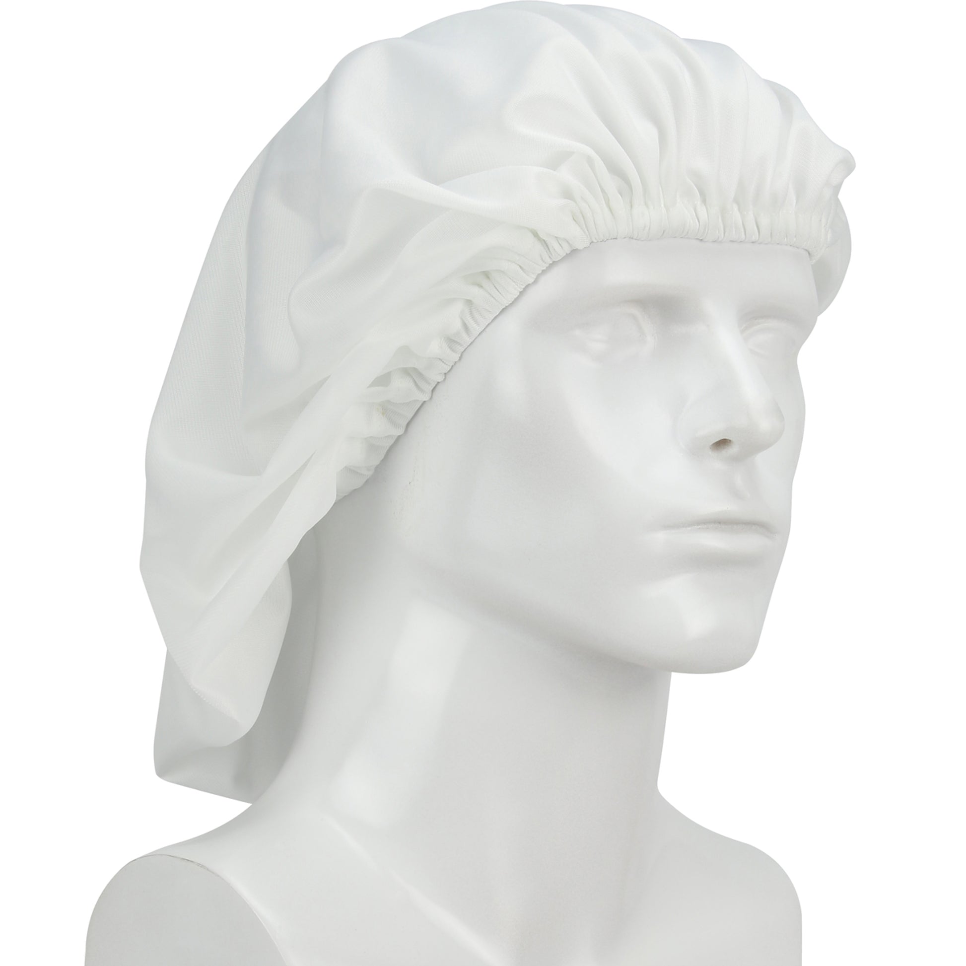 Uniform Technology Reusable Clothing Tricot 21" Bouffant Cap - White - 1/EA - 300-PIP-CHB-75WH-20PK-O/S