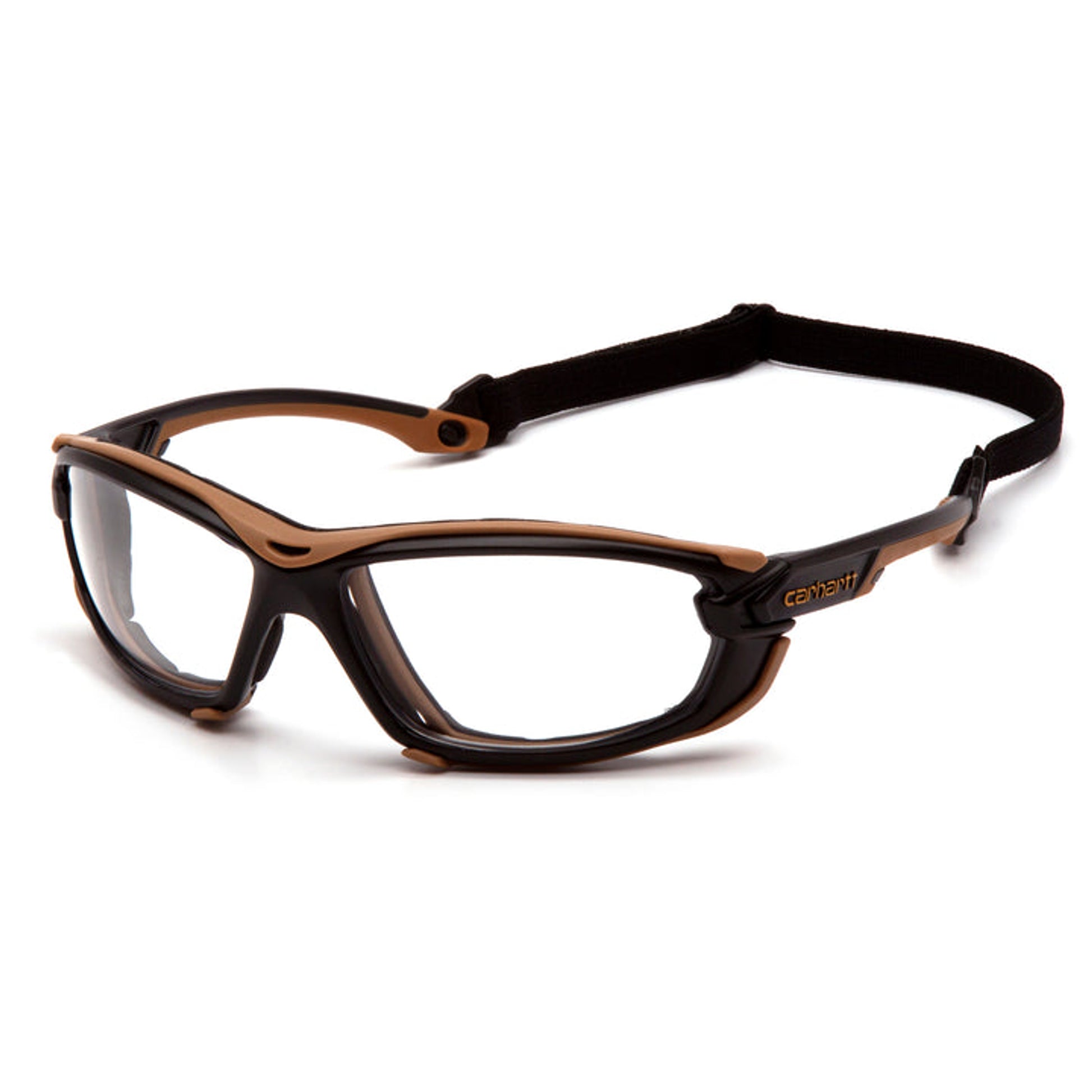 Carhartt - Toccoa - Black and tan frame with clear anti-fog lens - 12/Pair