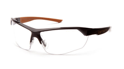 Carhartt Braswell Black Frame Clear Anti-Fog Lens, 2.5 Diopter Safety Eyewear