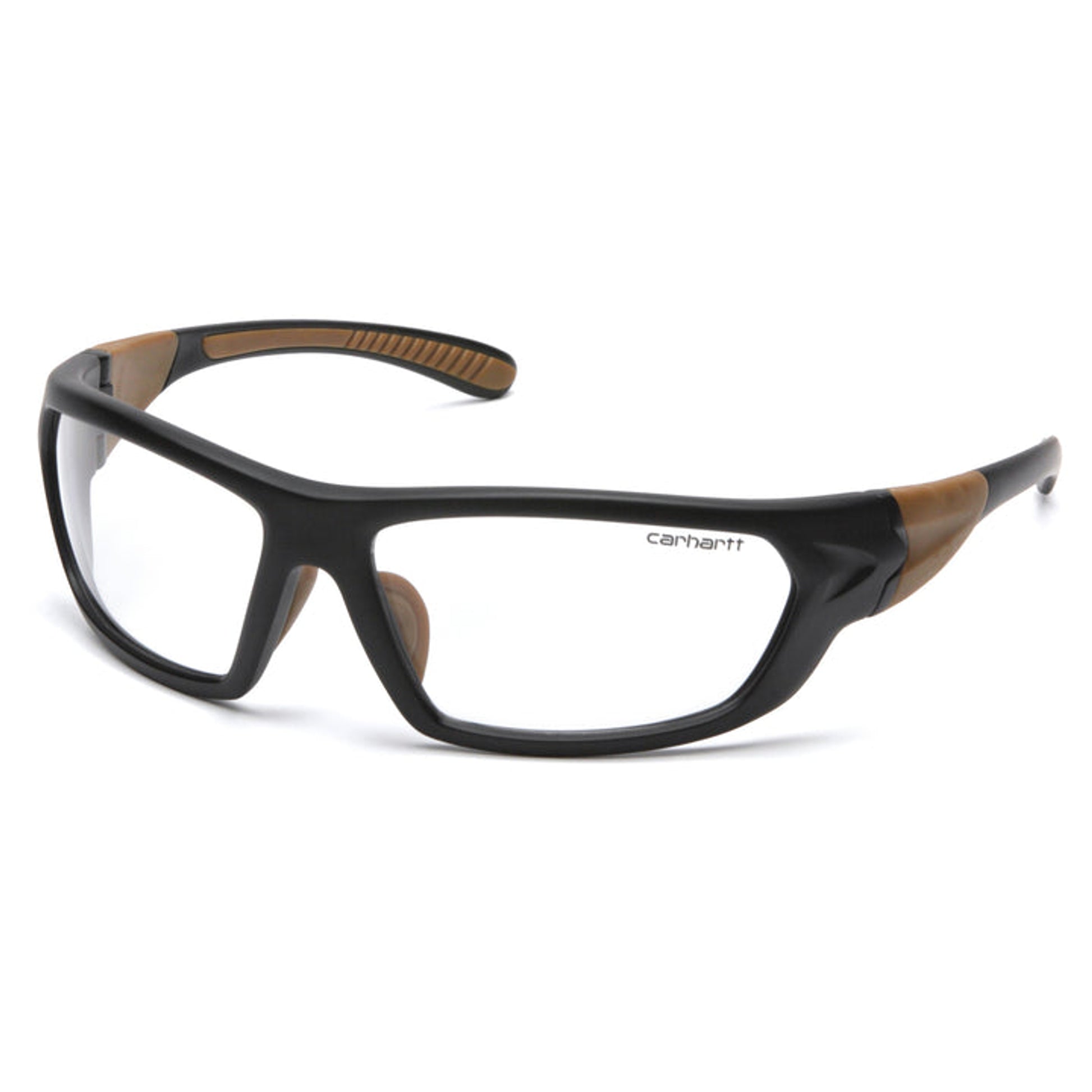 Carhartt - Carbondale - Clear Anti-fog Lens with Black/Tan Frame - 12/Pair