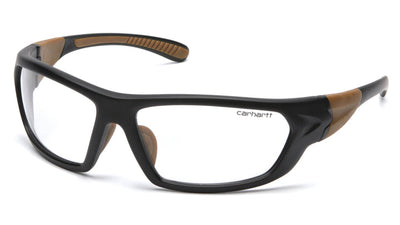 Carhartt Carbondale Black/Tan Frame/Clear Lens Safety Eyewear
