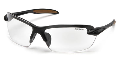 Carhartt Spokane Black Frame/Clear Lens Safety Eyewear - Clamshell