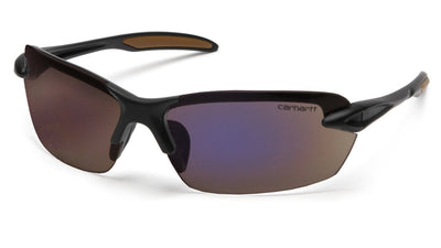 Carhartt Spokane Carharrt Black Frame/Blue Mirror Polarized Lens Safety Eyewear