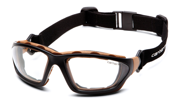 Carhartt - Carthage - Clear Anti-fog Lens with Black/Tan Frame - 12/Pair