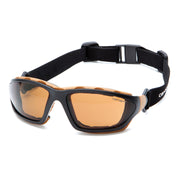 Carhartt - Carthage - Sandstone Bronze Anti-fog Lens with Black/Tan Frame - 12/Pair