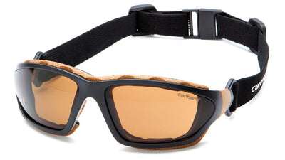 Carhartt Carthage Black/Tan Frame/Sandstone Bronze Lens Safety Eyewear