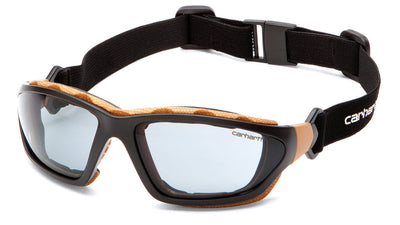 Carhartt Carthage Black/Tan Frame/Gray Anti-Fog Lens Safety Eyewear