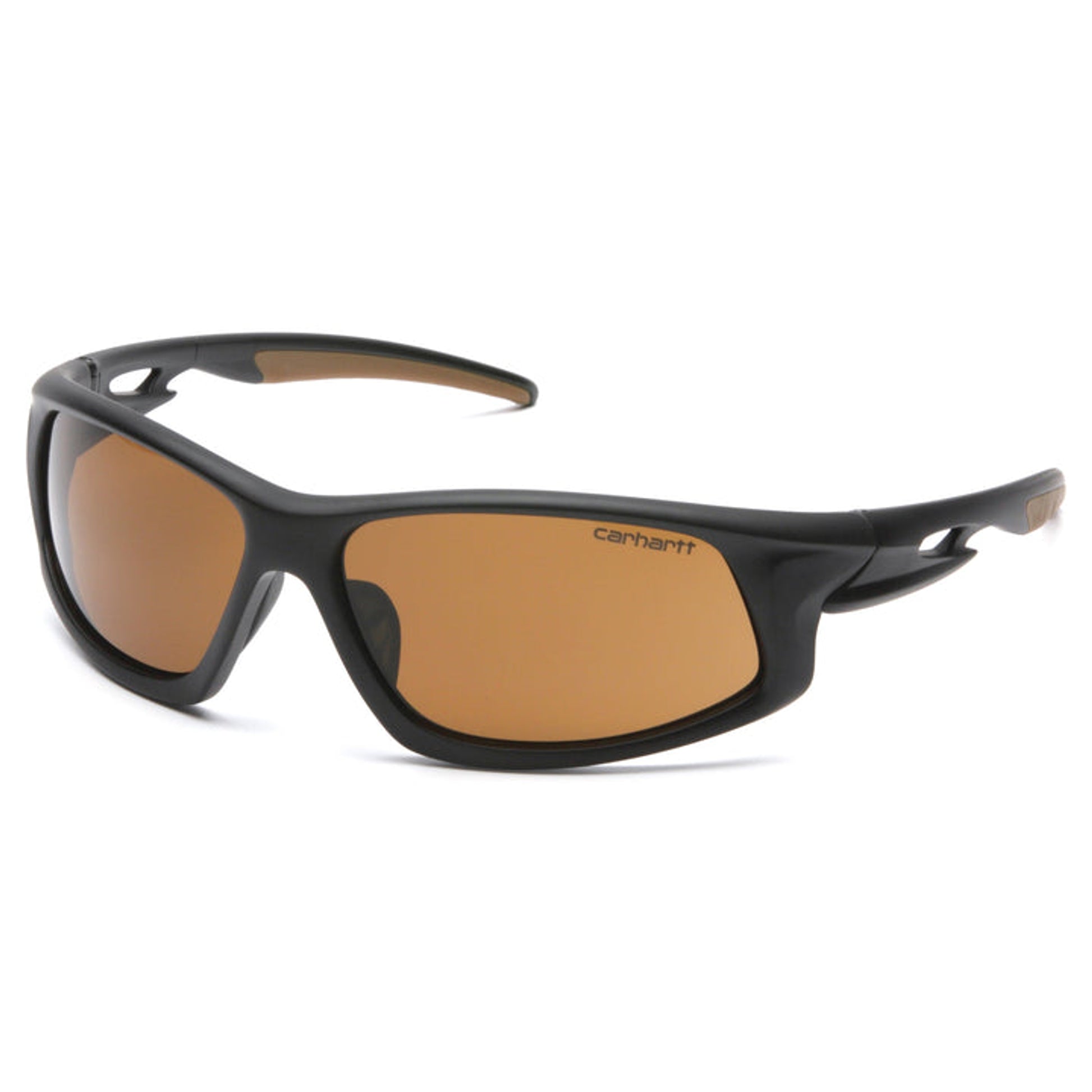 Carhartt - Ironside - Safety Eyewear - Black and Tan Frame/Sandstone Bronze Anti-Fog Lens - 12/Pair