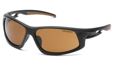 Carhartt Ironside Black/Tan Frame/Sandstone Bronze Anti-Fog Lens Safety Eyewear - 12/Pair Poly Bag