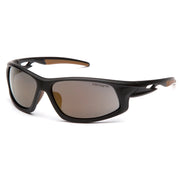 Carhartt - Ironside - Safety Eyewear - Black and Tan Frame/Antique Mirror Anti-Fog Lens - 12/Pair