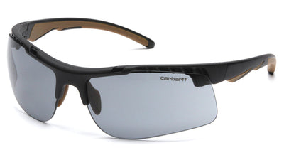 Carhartt Rockwood Black Frame/Gray Anti-Fog Lens Safety Eyewear - 12/Pair Poly Bag