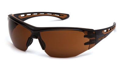 Carhartt Easley Black And Tan Frame/Sandstone Bronze Anti-Fog Lens Safety Eyewear
