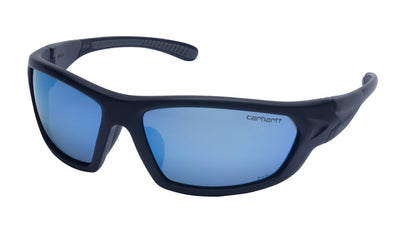 Carhartt Carbondale Ice Blue Mirror Anti-Fog Lens With Black/Gray Frame Safety Eyewear