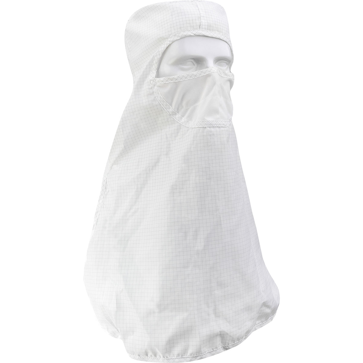 Uniform Technology Altessa Grid ISO 5 (Class 100) Cleanroom Hood w/Built-In Face Mask - Pull Over - White - 1/EA - CHPIN2-74WH