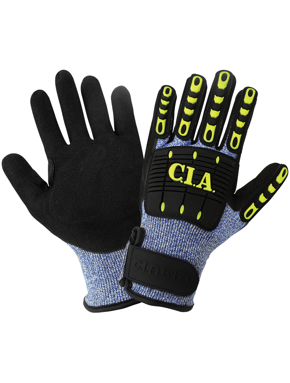 Vise Gripster C.I.A. Cut, Impact, Puncture and Abrasion Resistant Nitrile Double-Coated Gloves - CIA617V