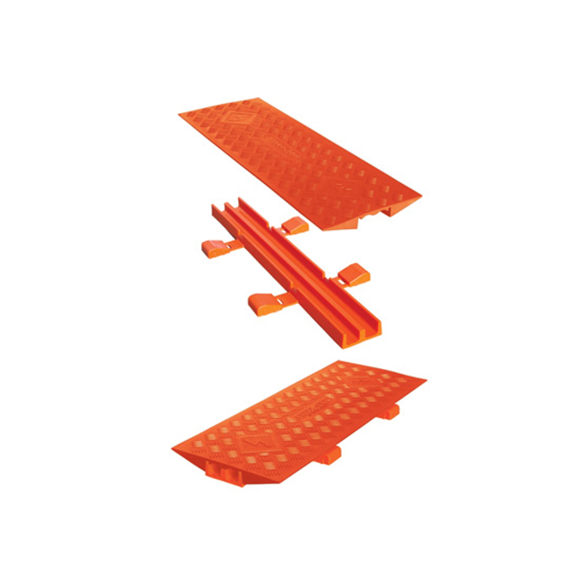 Cable Protector - Linebacker - 2-Ch - 1.5" - Cable Bridge - Fits: Cp5X125-Gp - Orange/Orange - 42 - 000 Lb Ld - CL2X150-5GP-O