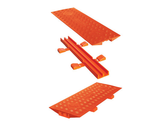 Cable Protector - Linebacker - 2-Ch - 1.5" - Cable Bridge - Fits: Cp5X125-Gp - Orange/Orange - 42 - 000 Lb Ld - CL2X150-5GP-O
