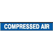 COMPRESSED AIR PERFORATED ROLL PIPE MARKER - COMPRESSED AIR PERFORATED ROLL PIPE MARKER , 2”X18Y, Adhesive Vinyl
