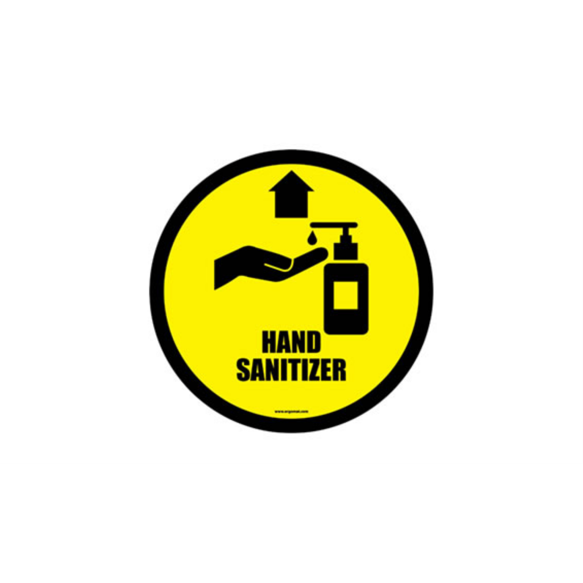 24" CIRCLE SIGNS -  Circle Sign "Hand Sanitizer" - DSV-SIGN 576 #6117 -UEN