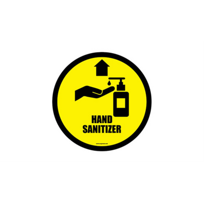 24" CIRCLE SIGNS - Circle Sign "Hand Sanitizer" - DSV-SIGN 576 #6117 -UEN