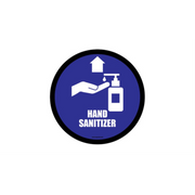 17" CIRCLE SIGNS -  Circle Sign "Hand Sanitizer" - LS-SIGN 289 #6124 -UEN