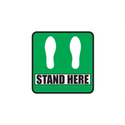 20" SQUARE SIGNS -  Square Sign "Stand Here" - LS-SIGN 400 #2926 -UEN