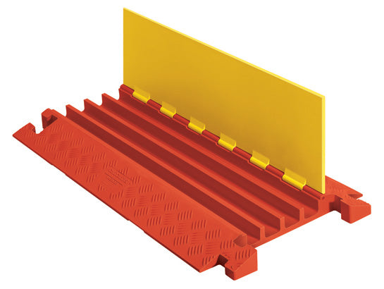 Cable Protector - Linebacker - 4-Ch - 1.25" - T-Conn - Yellow/Orange - 80 - 600 Lb Load - CP4X125-Y/O