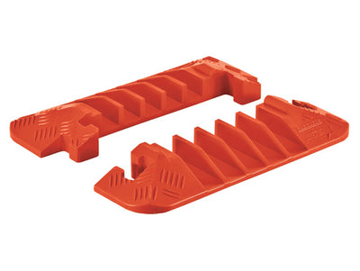 Cable Protector - Linebacker - 5-Ch - 1.25" - Gen Purpose - End Cap Pair - T-Conn - Orange - 42 - 000 Lb Load - CPEC5X125-GP-O