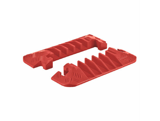 Cable Protector - Linebacker - 5-Ch - 1.25" - End Cap Pair - T-Conn - Orange - 80 - 600 Lb Load - CPEC5X125-O