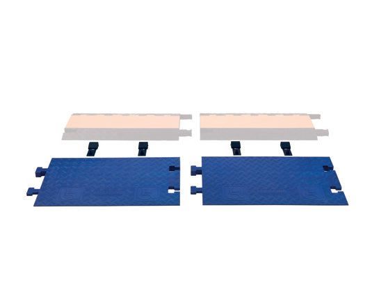 Cable Protector - Guard Dog - 5-Ch - 1.25" - ADA Ramps Pair - Blue - 42 - 000 Lb Load - CPRP-5GD-BLU