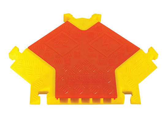 Cable Protector - Linebacker - 5-Ch - 1.25" - Gp - Y-Section - T-Conn - Orange/Yellow - 42 - 000 Lb Load - CPY5X125-GP-O/Y