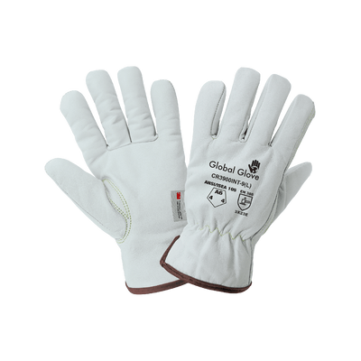 Global Glove Heat Resistant Cut A5 Grain Insulated Goatskin Drivers Gloves with Aralene Liner - CR3900INT