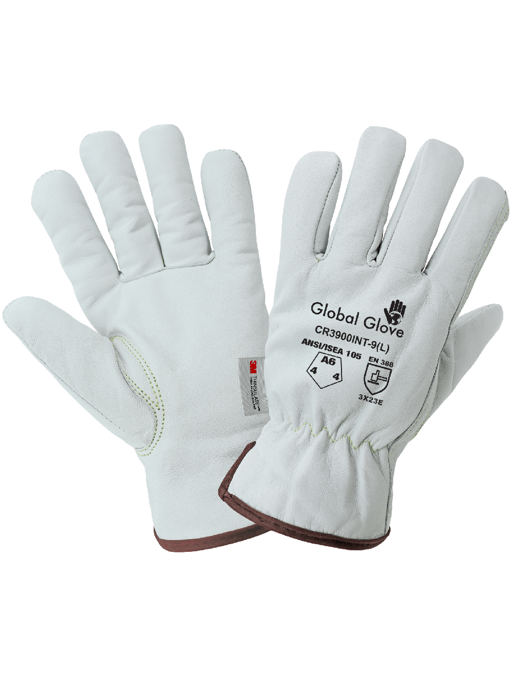 Global Glove Heat Resistant Cut A5 Grain Insulated Goatskin Drivers Gloves with Aralene Liner - CR3900INT