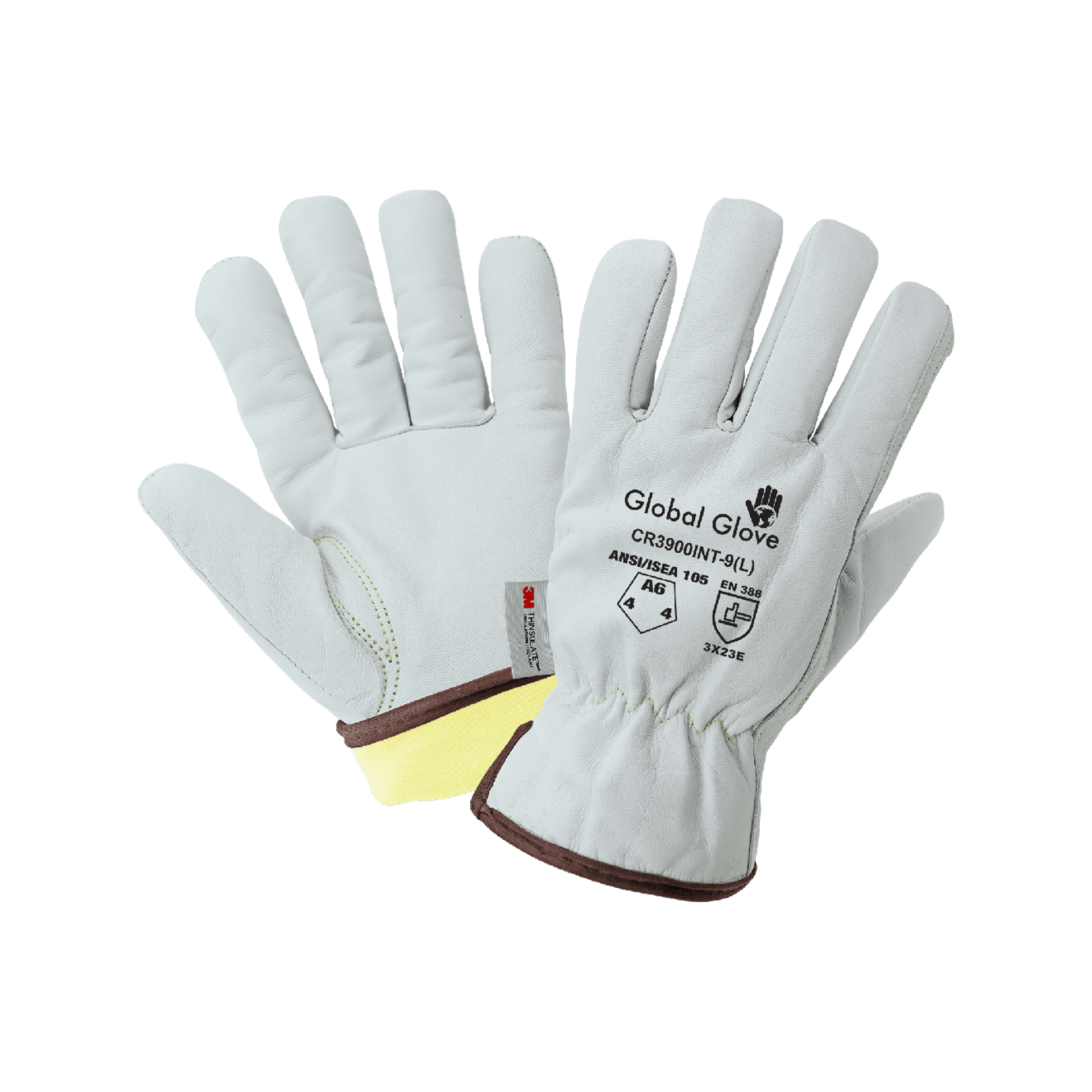 Global Glove Heat Resistant Cut A5 Grain Insulated Goatskin Drivers Gloves with Aralene Liner - CR3900INT
