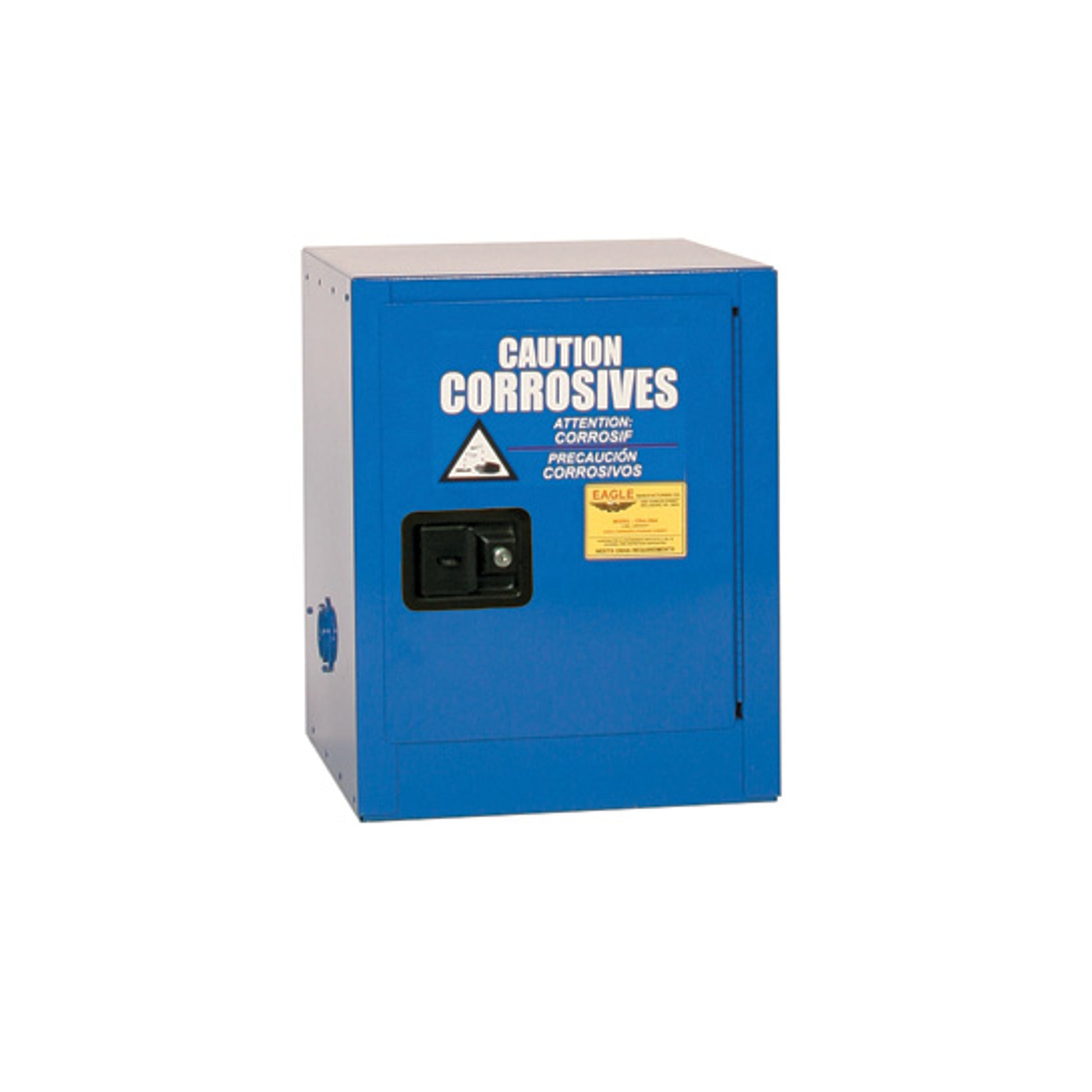 Eagle Bench Top Acid and Corrosive Metal Safety Cabinet - 4 Gallon - 1 Shelf - 1 Door - Self Close - Blue - CRA1903X