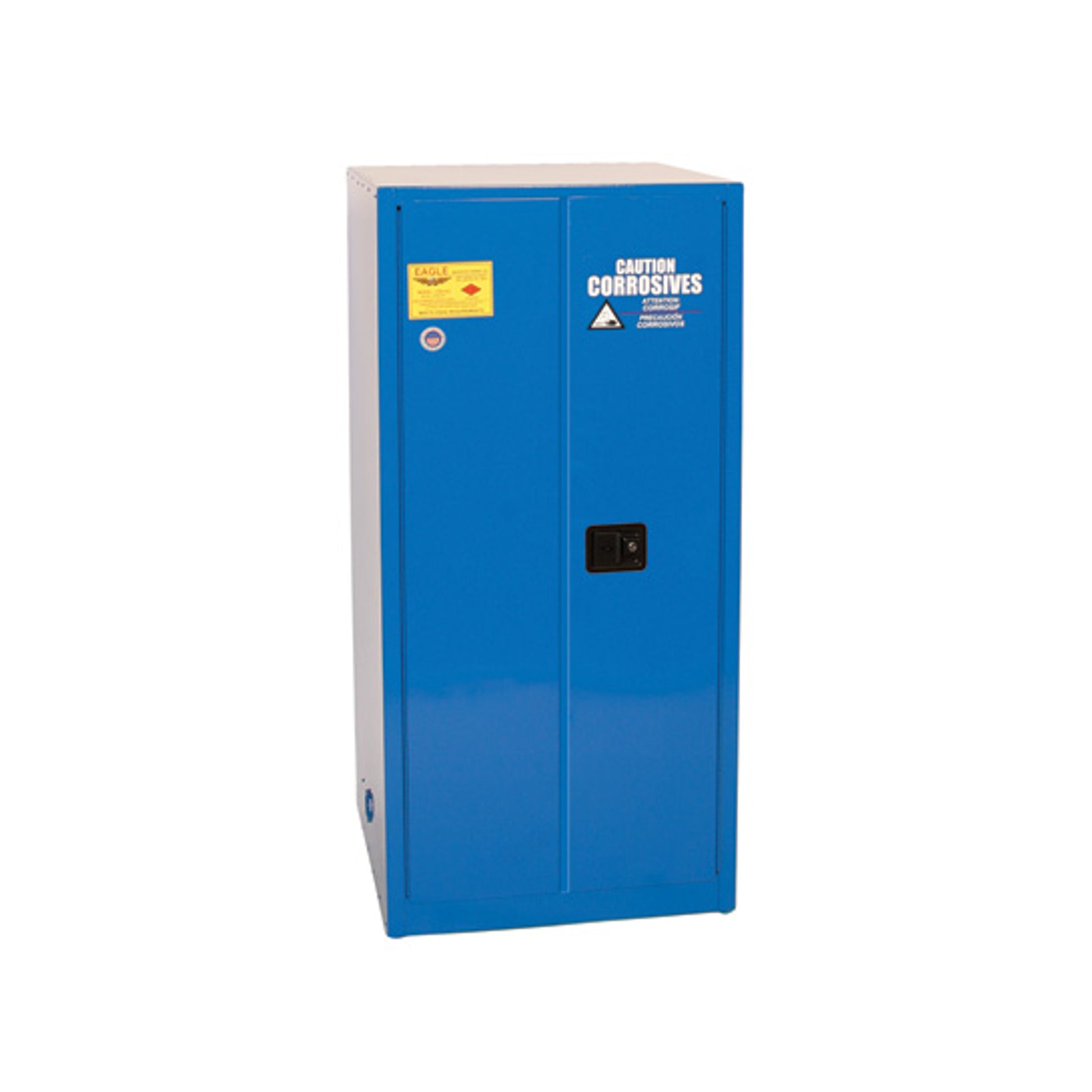 Eagle Acid and Corrosive Metal Safety Cabinet - 60 Gallon - 2 Shelf - 2 Door - Self Close - Blue - CRA6010X