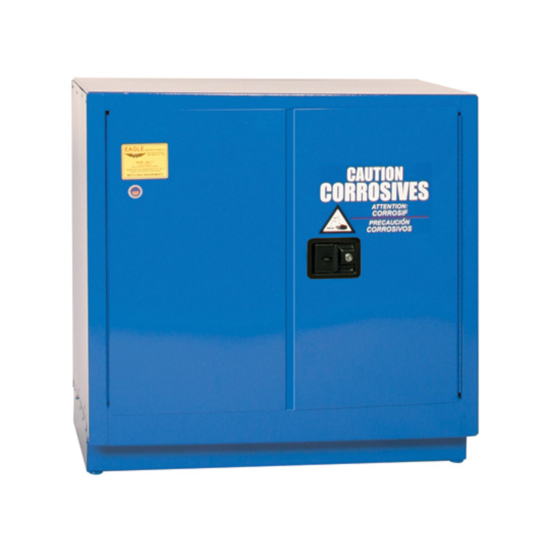Eagle Under Counter Acid and Corrosive Metal Safety Cabinet - 22 Gallon - 1 Shelf - 2 Door - Manual - Blue - CRA71X