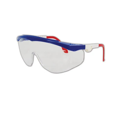 MCR Safety TK130 Tomahawk Safety Glasses with Clear Scratch- Resistant Lens and Colored Frame - 1 Pair