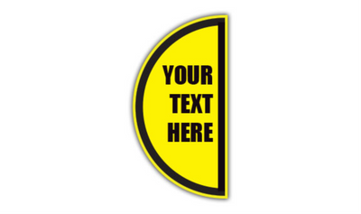 6" x 12" HALF SIGNS - Half Sign - Your Text Here // Custom (Right) - DSV-SIGN 72 #0621RIGHT -UEN
