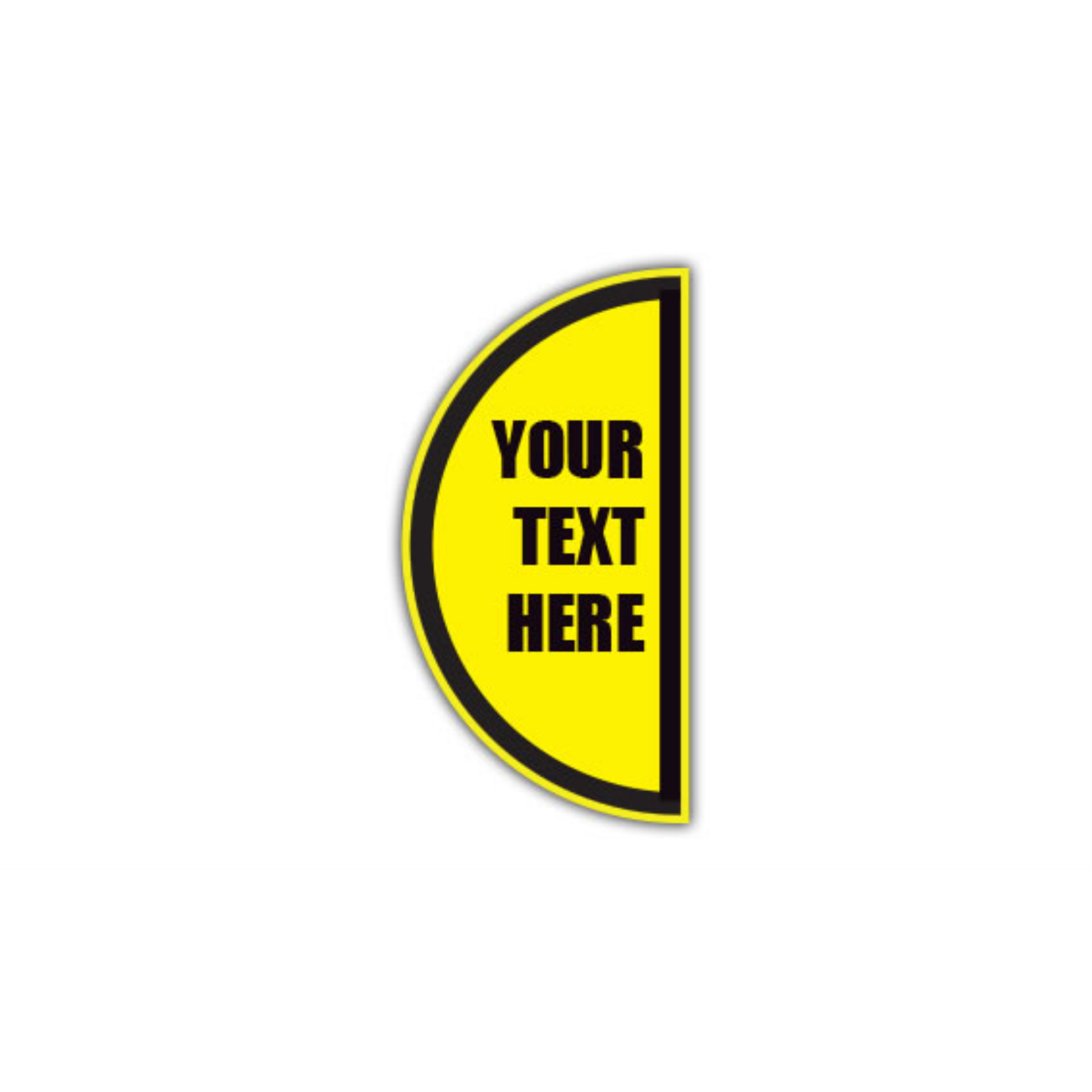 12" x 24" HALF SIGNS - Half Sign - Your Text Here // Custom (Right) - DSV-SIGN 288 #0622RIGHT -UEN