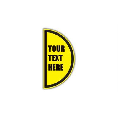15" x 30" HALF SIGNS - Half Sign - Your Text Here // Custom (Left) - LS-SIGN 450 #0623LEFT -UEN