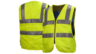 Pyramex CV200 Hi-Viz Lime Vest - Medium-XL