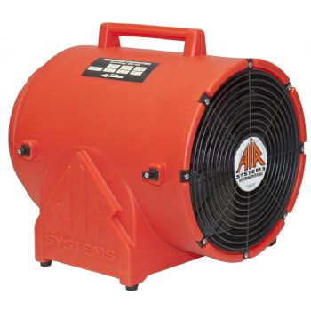 Air Systems 12" Inline Axial Fan Orange Plastic 115 Volt AC 60Hz CVF-12AC