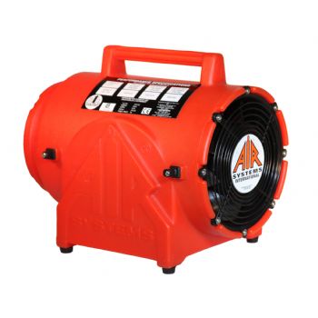 Air Systems 8" Inline Axial Fan Orange Plastic 115 Volt AC 60Hz CVF-8AC