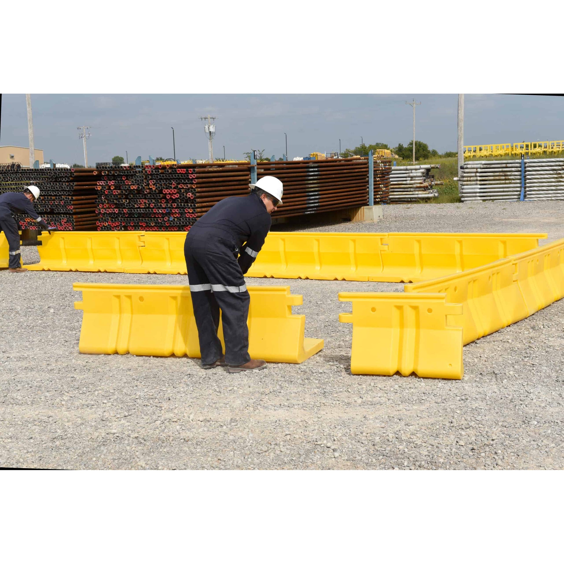 UltraTech International Ultra-Containment Wall M2 - 1 ft System usable Dims 15' X 55' 20 Walls and 4 Corners Yellow - 8898