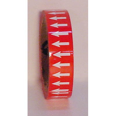 DIRECTIONAL ARROWS - DIRECTIONAL FLOW ARROW TAPE - DIRECTIONAL ARROWS - DIRECTIONAL FLOW ARROW TAPE, 1”x18Y, Adhesive Vinyl