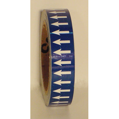 DIRECTIONAL ARROWS - DIRECTIONAL FLOW ARROW TAPE - DIRECTIONAL ARROWS - DIRECTIONAL FLOW ARROW TAPE, 1”x18Y, Adhesive Vinyl