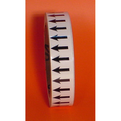 DIRECTIONAL ARROWS - DIRECTIONAL FLOW ARROW TAPE - DIRECTIONAL ARROWS - DIRECTIONAL FLOW ARROW TAPE, 1”x18Y, Adhesive Vinyl